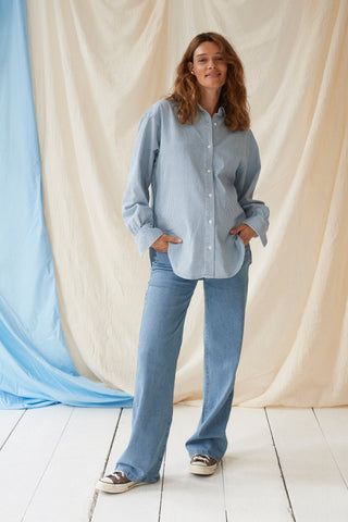 BUNDLE: light blue double denim