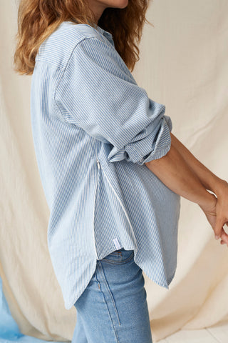 The Shirt in Striped denim